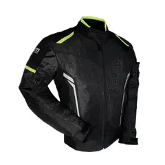 SMART BIKERS - CHAQUETA DE PROTECCION SM RACEWEAR MESHTEC VENTILADA NEGRAVERDE M