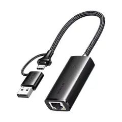 UGREEN - Adaptador 2 en 1 USB-C USB-A A Ethernet Rj45 Lan