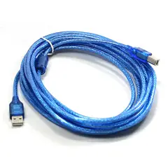 SEISA - Cable Usb 2.0 Para Impresora 5.0 Metros Blindado Con Filtro