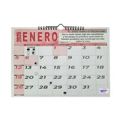 GENERICO - Calendario Programador 2025 Horizontal Mediano 34x24
