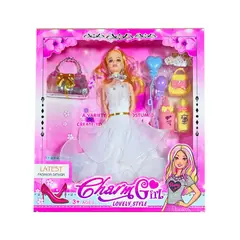 GENERICO - Muñeca Vestidos Bolso Plateado Globo Juguete Niñas