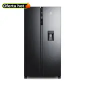 ELECTROLUX - Nevecón no frost side by side 438L Inverter negro ERS433HBWD