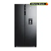 ELECTROLUX - Nevecón no frost side by side 438L Inverter negro ERS433HBWD