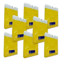 GENERICO - KIT X8 Pila Gel Refrigerante Ice Pack Hielo Cadena Frío