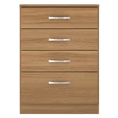 MULTIMUEBLES - COMODA ASTRAL 4 CAJONES ALMENDRA 86X62X41