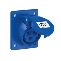 VCP - Toma Incrustar 220V 2P+T IP44 Azul 32A TIN32/423-6