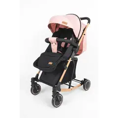 MAXIBABY - Coche Para Bebe Mecedora Maxibab Capota Extraible Negro Rosa