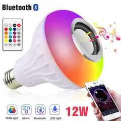 SEISA - Bombillo Parlante Bluetooth Control Luz Rgb Musical Altavoz