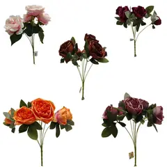 MAZUGI - Matas Rosas Secas Flores Artificiales Decoración