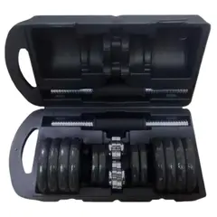 GENERICO - Kit Pesas Mancuernas 20 Kg 40 Lb Gimnasio Portatil + Estuche