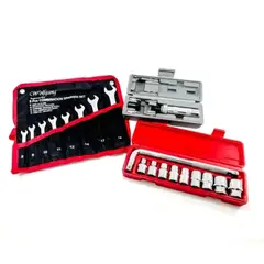 GENERICO - Destornillador De Impacto +juego De Llaves Mixtas Copas Y L