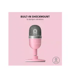 RAZER - Micrófono Seiren Mini Condensador Supercardioide rosa cuarzo