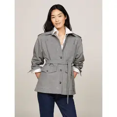TOMMY HILFIGER - Chaqueta gris tipo americana de cuadros