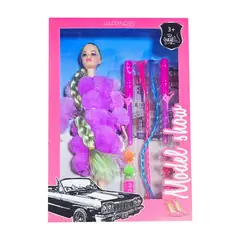 GENERICO - Muñeca Vestido Elegante Accesorios Cabello Juguete Niñas