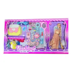 GENERICO - Muñeca Vestido Elegante Accesorios Vestidos Bolso Juguete