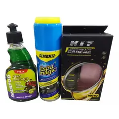 SIMONIZ - Combo Limpieza Manteniendo Moto Automovil Shampoo Lubricante