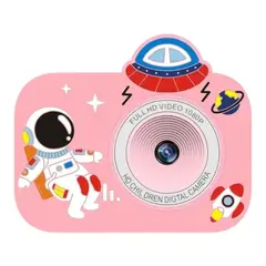 GENERICO - Cámara Digital Hd Para Niños Astronauta 2,0 Pulgadas Rosada