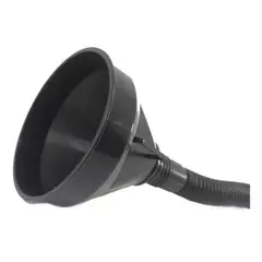 GENERICO - Embudo Plástico 500ml Cuello Flexible Con Maya Filtro