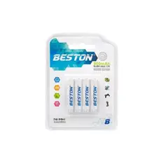 BESTON - 4 Pilas Baterías Aaa Recargable 900 Mah Ni-mh 1.2v