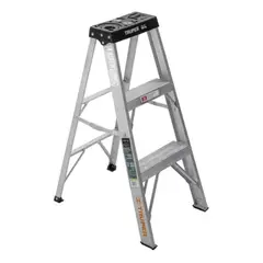 TRUPER - Escalera Tipo Tijera 2 Pasos, 150 Kg / 1.68m Altura