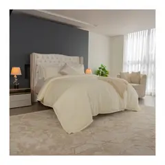 AMARE HOME - Duvet Cover Chantilly para cama Doble - Pastello Color crema