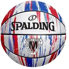 SPALDING - Balón Baloncesto Marble Blanco Azul