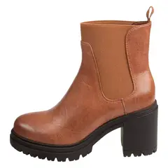 GENERICO - Botines Chelsea Para Mujer Brash Payless Café Medio