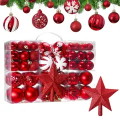 MULTIPLACE COLOMBIA - Bolas de Navidad adorno decorativo navideño 101 piezas alta calidad