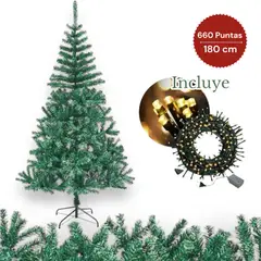 MULTIPLACE COLOMBIA - Árbol navidad clásico 180 cm importado de 660 ramas.