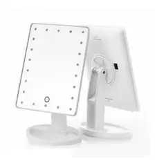 GENERICO - Espejo Para Maquillaje Giratorio Con Luces Led