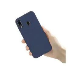 GENERICO - Funda Silicone Case para Samsung Galaxy A30 A20 M10 S Azul oscuro