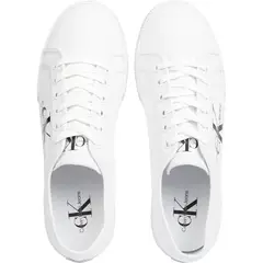 CALVIN KLEIN - Tenis blanco essential vulcanized
