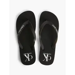 CALVIN KLEIN - Sandalias Negro Con Logo Para Hombre