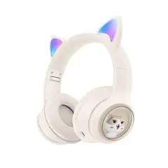 GENERICO - AUDIFONOS AKZ-01 OREJAS DE GATO RECARGABLE