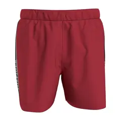 TOMMY HILFIGER - Pantaloneta De Baño Roja Hilfiger Flag