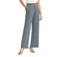 LEONISA - Pantalón bota recta con bolsillos laterales