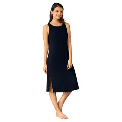 LEONISA - Vestido manga sisa silueta semiajustada como pijama o exterior