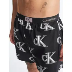 CALVIN KLEIN - Bóxer negro con estampado - CK96