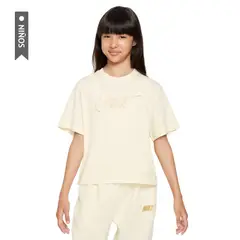NIKE - Camiseta Sportswear Niña-Beige