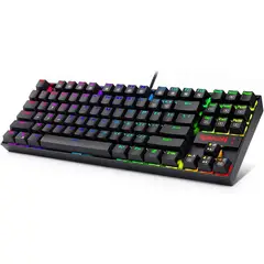 REDRAGON - Teclado Mecánico Kumara k552 Switches Rojos Rainbow Idioma USD