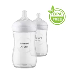 PHILIPS AVENT - Set x2 Teteros Avent Natural 9 Onz