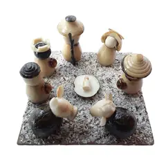 GENERICO - PESEBRE MINIATURA DE 8 PIEZAS DE 4 CMS DE ALTO