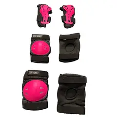 SPORT RUNNER - Protecciones Para Patinaje Licradas y Adhesivas Talla M Color Fucsia
