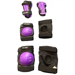 SPORT RUNNER - Protecciones Para Patinaje Licradas y Adhesivas Talla M Color Morado