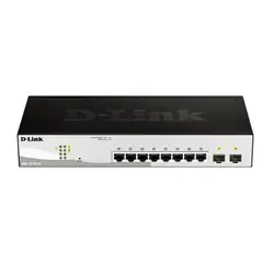 D LINK - Switch Administrable D-Link DGS-1210-10 8 Puertos Gigabit