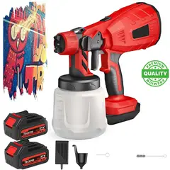 ONE PIXEL - Pulverizador De Pintura Electrico 800W + 2 Baterias
