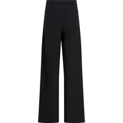 CALVIN KLEIN - Pantalón negro de punto de pierna ancha