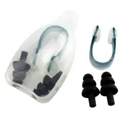 GENERICO - Set Tapa Oidos Y Nariz Semiprofesional En Silicona Swimfit.