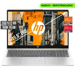 HP - Portátil AMD Ryzen 7 7730U 16GB RAM 512GB SSD 15.6" FHD