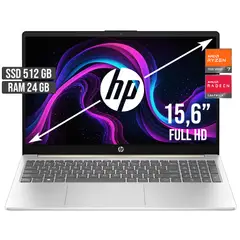 HP - Portátil AMD Ryzen 7 7730U 24GB RAM 512GB SSD 15.6" FHD